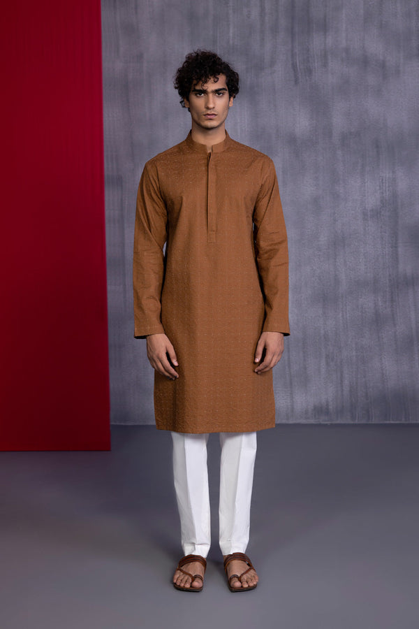 Sapphire- Embroidered Cotton Schiffli Kurta