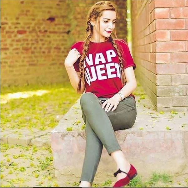 Emerce- NAP QUEEN Printed Half Sleeves T Shirt Maroon