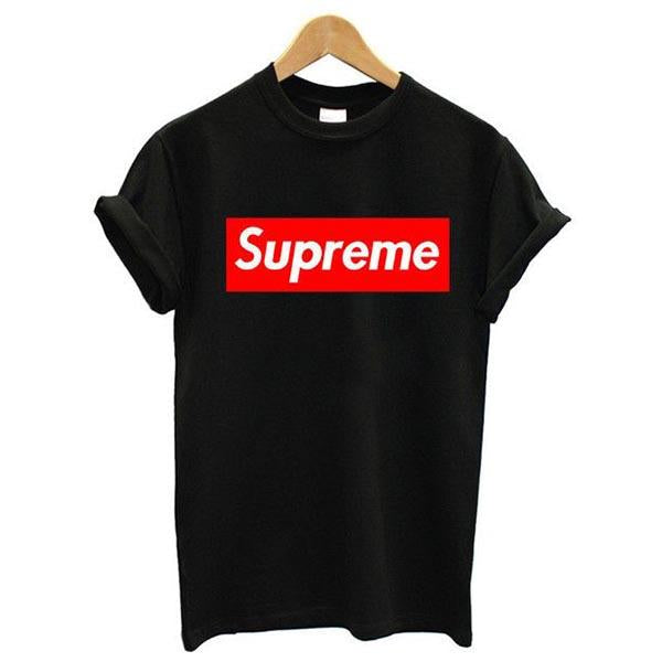 Emerce- Supreme Printed Half Sleeves T Shirt Black
