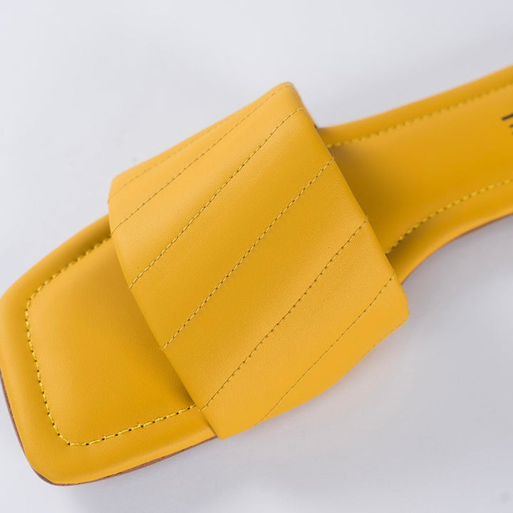 VYBE- Cross Stitch Slide-Yellow