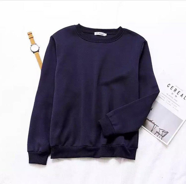 Emerce- Plain SweatShirt - NavyBlue