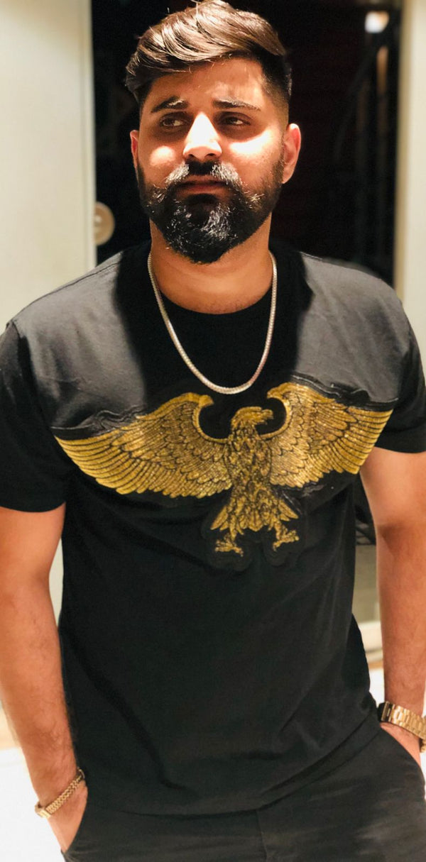 Eagle Embroided tee - Black